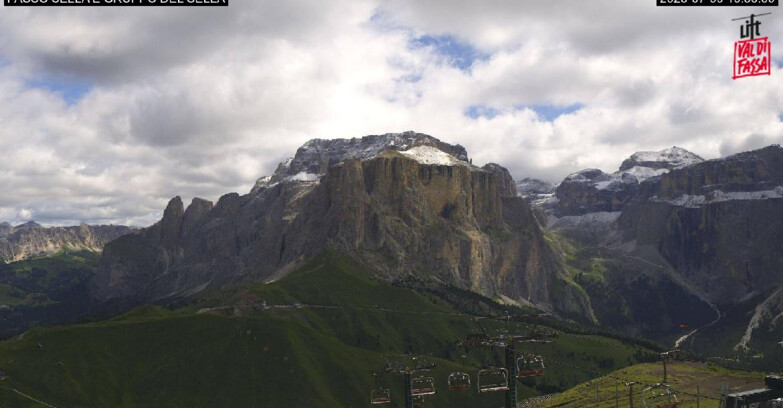 Webcam Кампителло-Маццин-Кол-Роделла  - Canazei - Passo Pordoi - Sass Pordoi