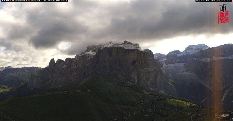 Webcam Кампителло-Маццин-Кол-Роделла  - Canazei - Passo Pordoi - Sass Pordoi