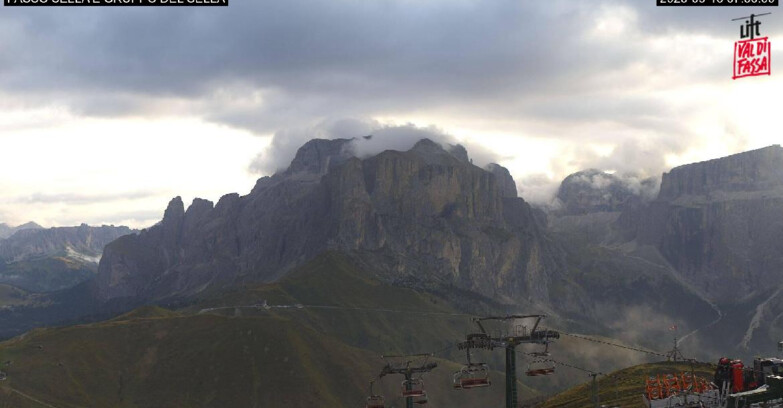 Webcam Campitello-Mazzin-Col Rodella - Canazei - Passo Pordoi - Sass Pordoi