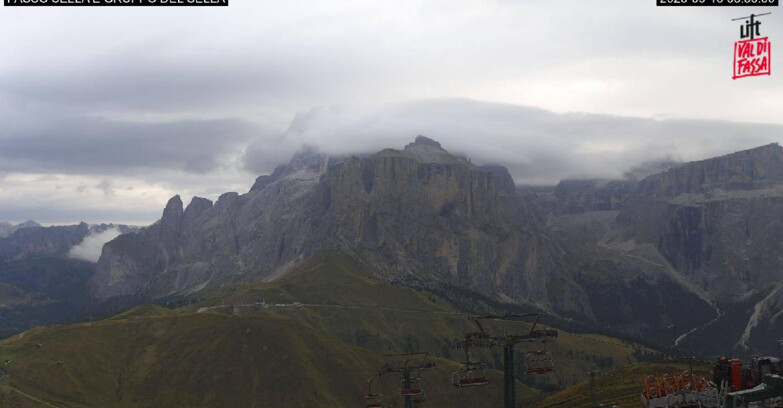 Webcam Campitello-Mazzin-Col Rodella - Canazei - Passo Pordoi - Sass Pordoi