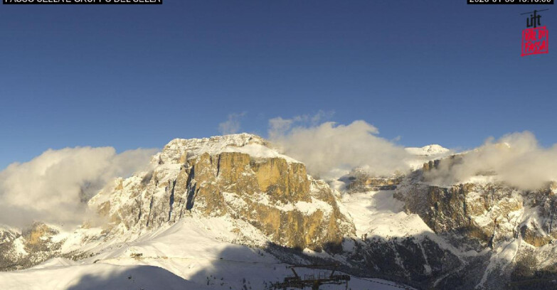 Webcam Campitello-Mazzin-Col Rodella - Canazei - Passo Pordoi - Sass Pordoi