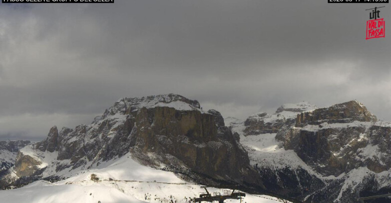 Webcam Campitello-Mazzin-Col Rodella - Canazei - Passo Pordoi - Sass Pordoi