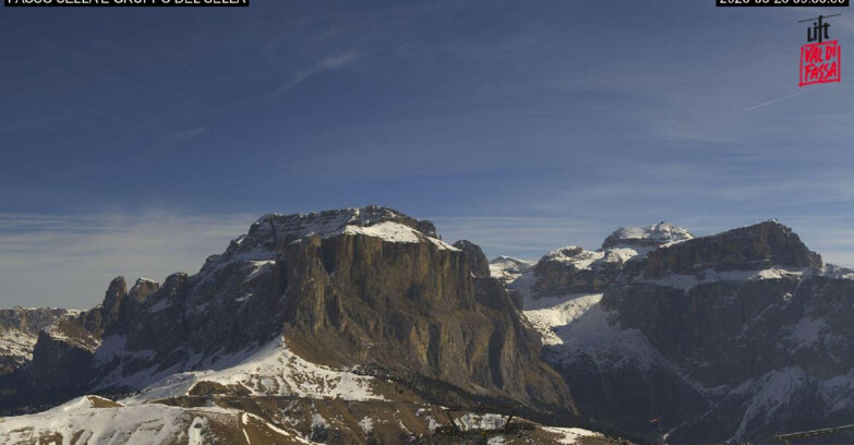 Webcam Campitello-Mazzin-Col Rodella - Canazei - Passo Pordoi - Sass Pordoi