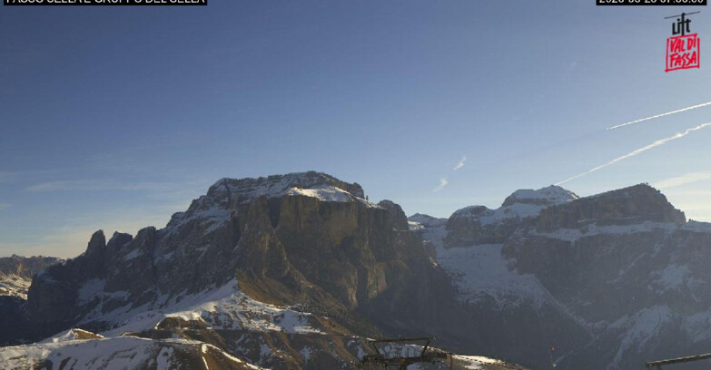 Webcam Campitello-Mazzin-Col Rodella - Canazei - Passo Pordoi - Sass Pordoi