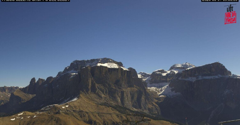 Webcam Campitello-Mazzin-Col Rodella - Canazei - Passo Pordoi - Sass Pordoi