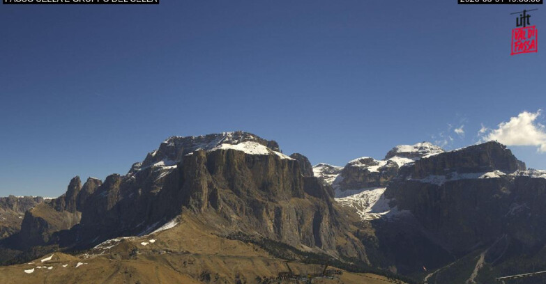 Webcam Campitello-Mazzin-Col Rodella - Canazei - Passo Pordoi - Sass Pordoi