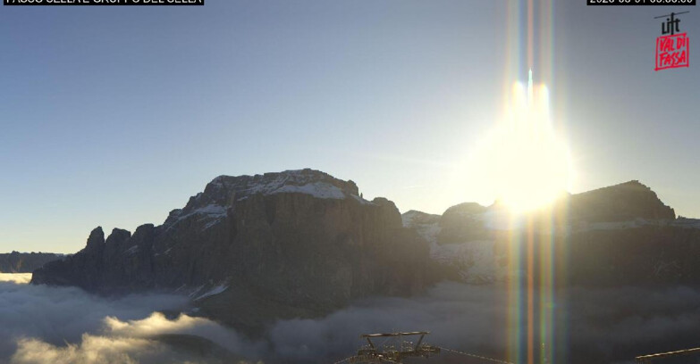 Webcam Campitello-Mazzin-Col Rodella - Canazei - Passo Pordoi - Sass Pordoi