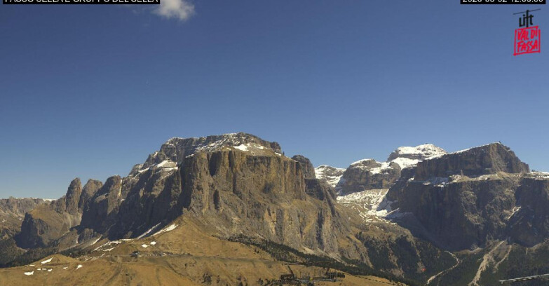 Webcam Campitello-Mazzin-Col Rodella - Canazei - Passo Pordoi - Sass Pordoi