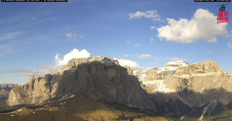 Webcam Campitello-Mazzin-Col Rodella  - Canazei - Passo Pordoi - Sass Pordoi