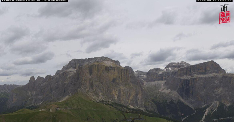 Webcam Campitello-Mazzin-Col Rodella  - Canazei - Passo Pordoi - Sass Pordoi