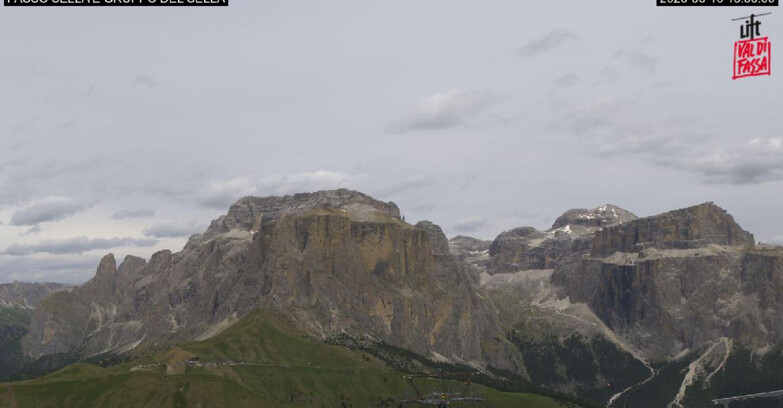 Webcam Campitello-Mazzin-Col Rodella  - Canazei - Passo Pordoi - Sass Pordoi