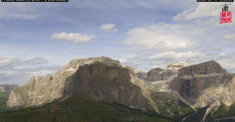 Webcam Campitello-Mazzin-Col Rodella  - Canazei - Passo Pordoi - Sass Pordoi