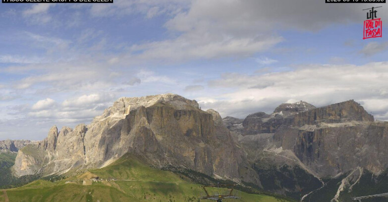 Webcam Campitello-Mazzin-Col Rodella  - Canazei - Passo Pordoi - Sass Pordoi