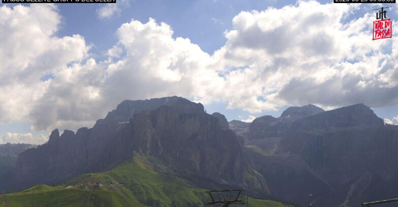 Webcam Кампителло-Маццин-Кол-Роделла  - Canazei - Passo Pordoi - Sass Pordoi