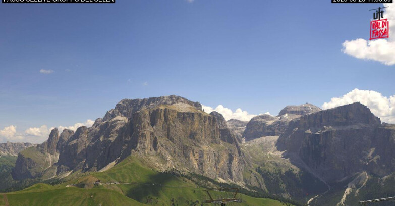 Webcam Кампителло-Маццин-Кол-Роделла  - Canazei - Passo Pordoi - Sass Pordoi