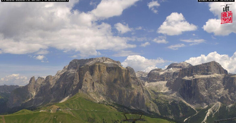 Webcam Кампителло-Маццин-Кол-Роделла  - Canazei - Passo Pordoi - Sass Pordoi