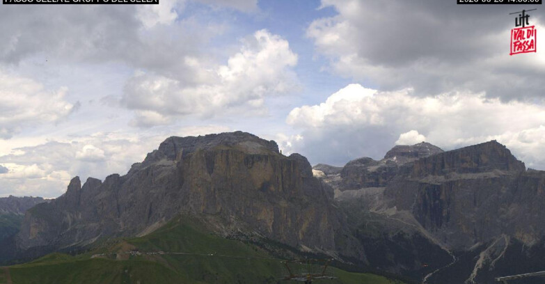 Webcam Campitello-Mazzin-Col Rodella - Canazei - Passo Pordoi - Sass Pordoi