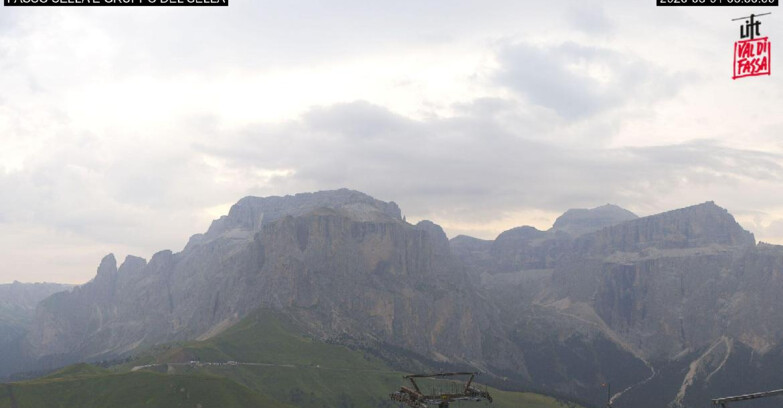 Webcam Campitello-Mazzin-Col Rodella - Canazei - Passo Pordoi - Sass Pordoi