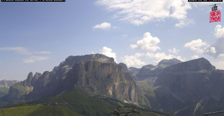 Webcam Campitello-Mazzin-Col Rodella - Canazei - Passo Pordoi - Sass Pordoi