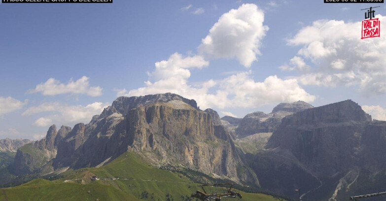 Webcam Campitello-Mazzin-Col Rodella - Canazei - Passo Pordoi - Sass Pordoi