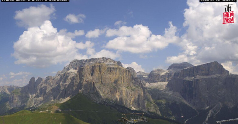 Webcam Campitello-Mazzin-Col Rodella - Canazei - Passo Pordoi - Sass Pordoi