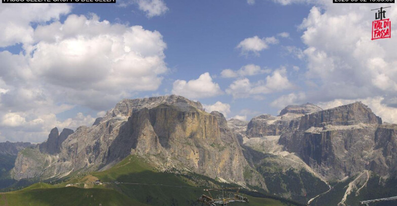 Webcam Campitello-Mazzin-Col Rodella - Canazei - Passo Pordoi - Sass Pordoi