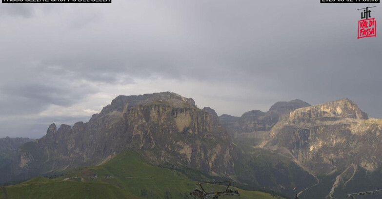 Webcam Campitello-Mazzin-Col Rodella - Canazei - Passo Pordoi - Sass Pordoi