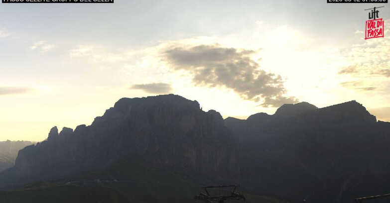 Webcam Campitello-Mazzin-Col Rodella - Canazei - Passo Pordoi - Sass Pordoi