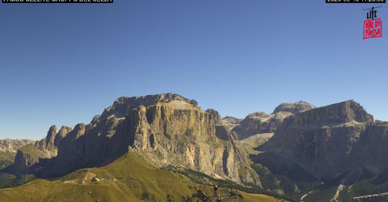 Webcam Campitello-Mazzin-Col Rodella - Canazei - Passo Pordoi - Sass Pordoi