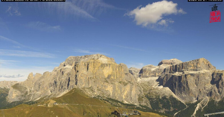 Webcam Campitello-Mazzin-Col Rodella - Canazei - Passo Pordoi - Sass Pordoi