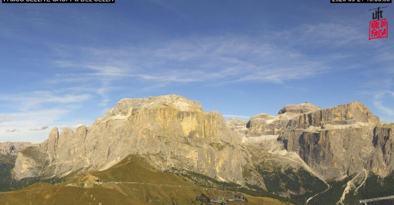 Webcam Campitello-Mazzin-Col Rodella - Canazei - Passo Pordoi - Sass Pordoi