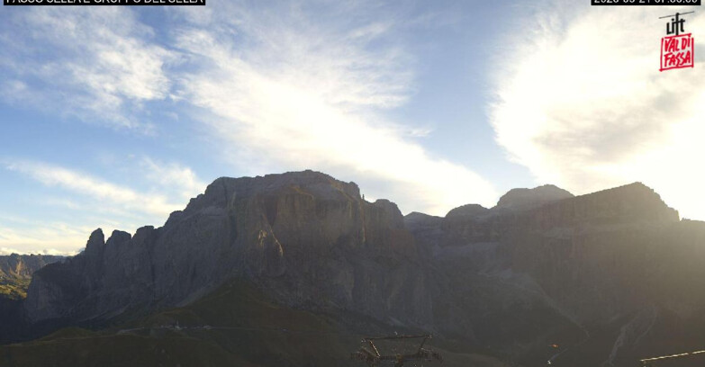Webcam Campitello-Mazzin-Col Rodella - Canazei - Passo Pordoi - Sass Pordoi