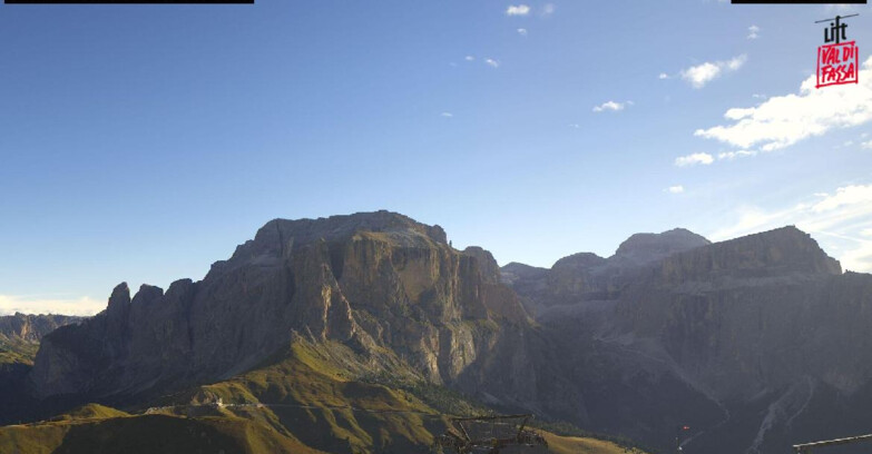 Webcam Campitello-Mazzin-Col Rodella - Canazei - Passo Pordoi - Sass Pordoi