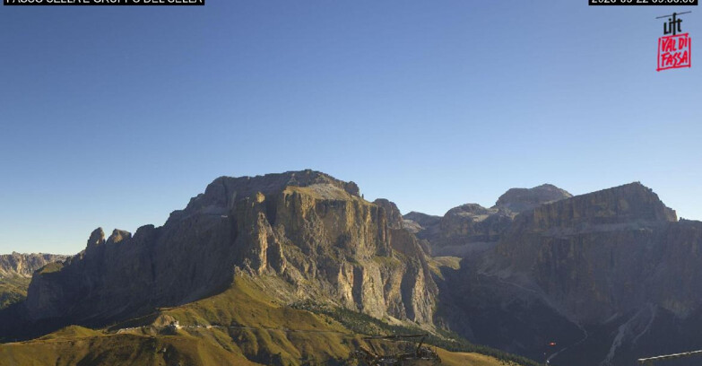 Webcam Campitello-Mazzin-Col Rodella  - Canazei - Passo Pordoi - Sass Pordoi