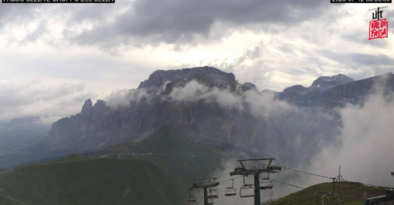 Webcam Campitello-Mazzin-Col Rodella - Campitello di Fassa - Canazei - Gruppo del Sella