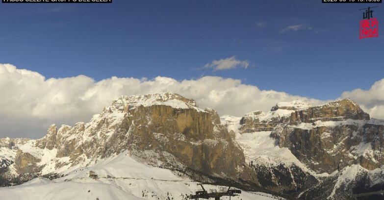 Webcam Кампителло-Маццин-Кол-Роделла  - Campitello di Fassa - Canazei - Gruppo del Sella