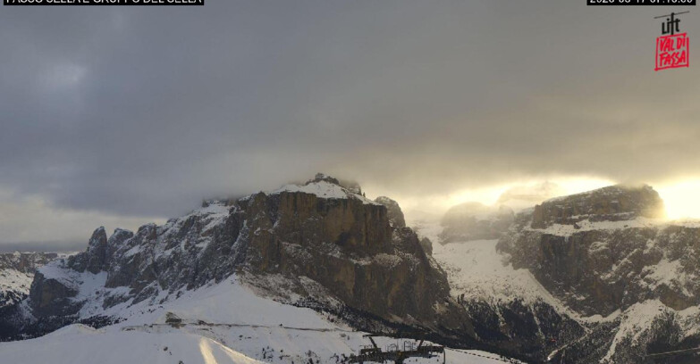 Webcam Campitello-Mazzin-Col Rodella  - Campitello di Fassa - Canazei - Gruppo del Sella