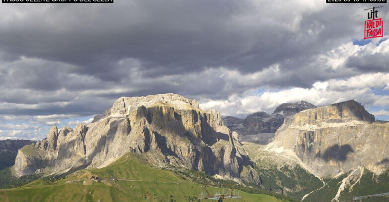 Webcam Campitello-Mazzin-Col Rodella - Campitello di Fassa - Canazei - Gruppo del Sella