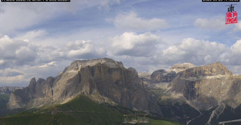 Webcam Кампителло-Маццин-Кол-Роделла  - Campitello di Fassa - Canazei - Gruppo del Sella