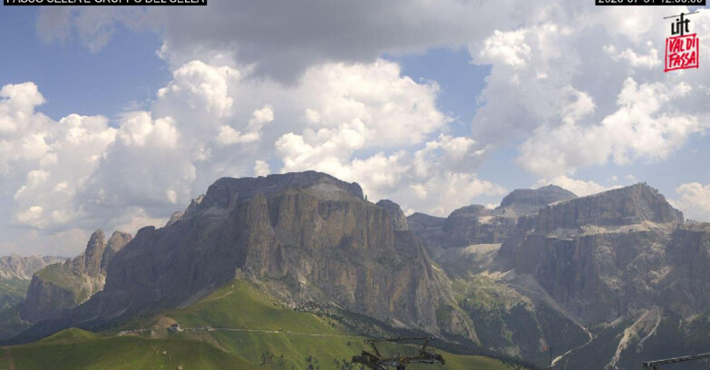 Webcam Campitello-Mazzin-Col Rodella  - Campitello di Fassa - Canazei - Gruppo del Sella