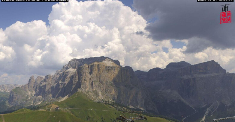 Webcam Campitello-Mazzin-Col Rodella  - Campitello di Fassa - Canazei - Gruppo del Sella