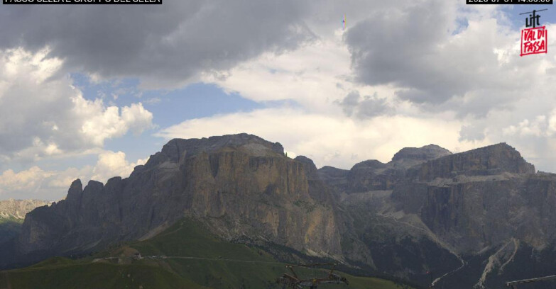 Webcam Campitello-Mazzin-Col Rodella  - Campitello di Fassa - Canazei - Gruppo del Sella
