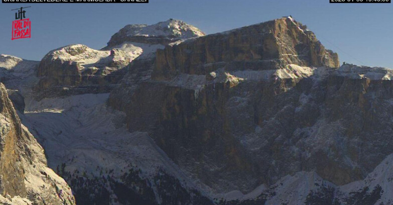 Webcam Campitello-Mazzin-Col Rodella  - Canazei - Marmolada