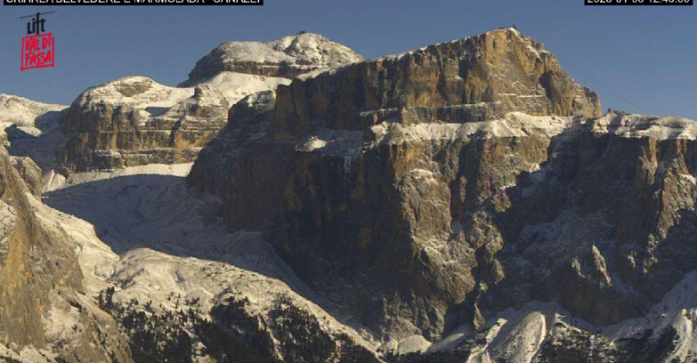 Webcam Campitello-Mazzin-Col Rodella  - Canazei - Marmolada