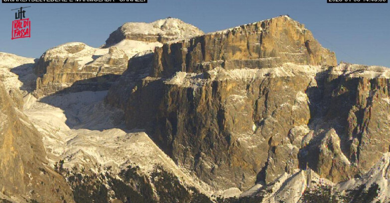 Webcam Campitello-Mazzin-Col Rodella  - Canazei - Marmolada