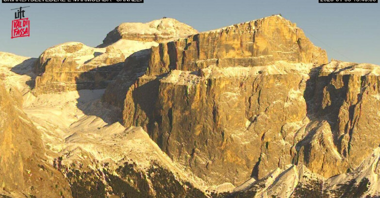 Webcam Campitello-Mazzin-Col Rodella  - Canazei - Marmolada