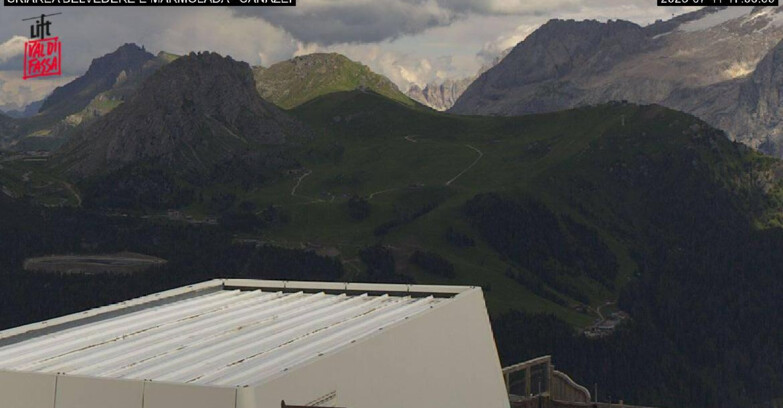 Webcam Campitello-Mazzin-Col Rodella - Canazei - Marmolada