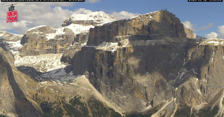 Webcam Campitello-Mazzin-Col Rodella  - Canazei - Marmolada