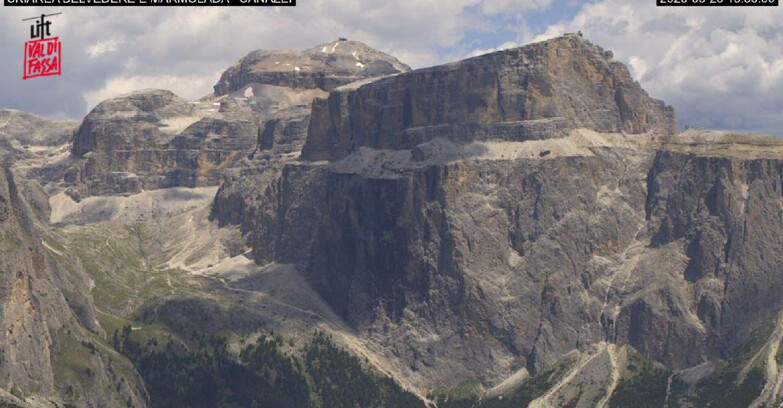 Webcam Campitello-Mazzin-Col Rodella  - Canazei - Marmolada