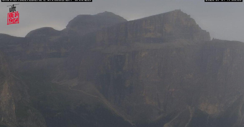 Webcam Campitello-Mazzin-Col Rodella  - Canazei - Marmolada